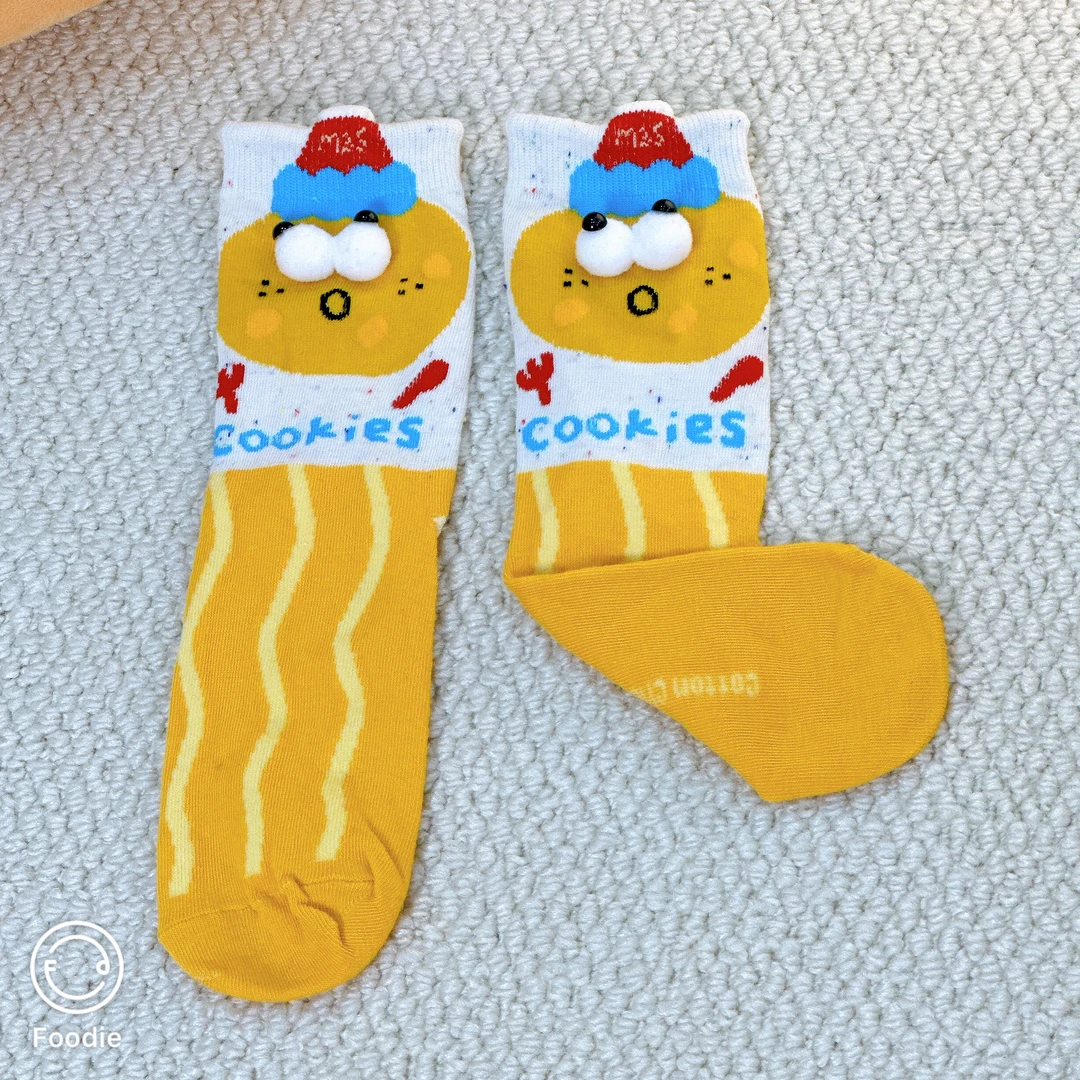 儿童25宝宝嘻哈风夏季秋季冬季日式卡通袜子长袜日系潮袜ins童袜