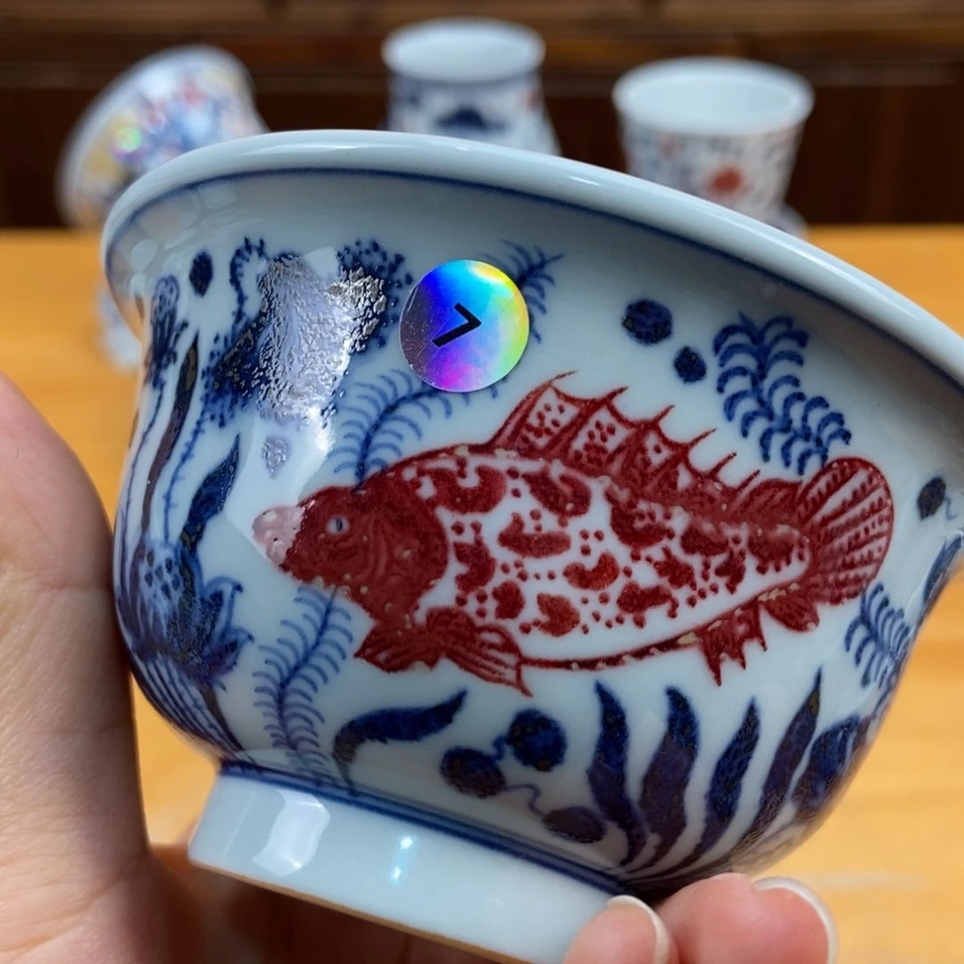 手绘现代茶具非古董