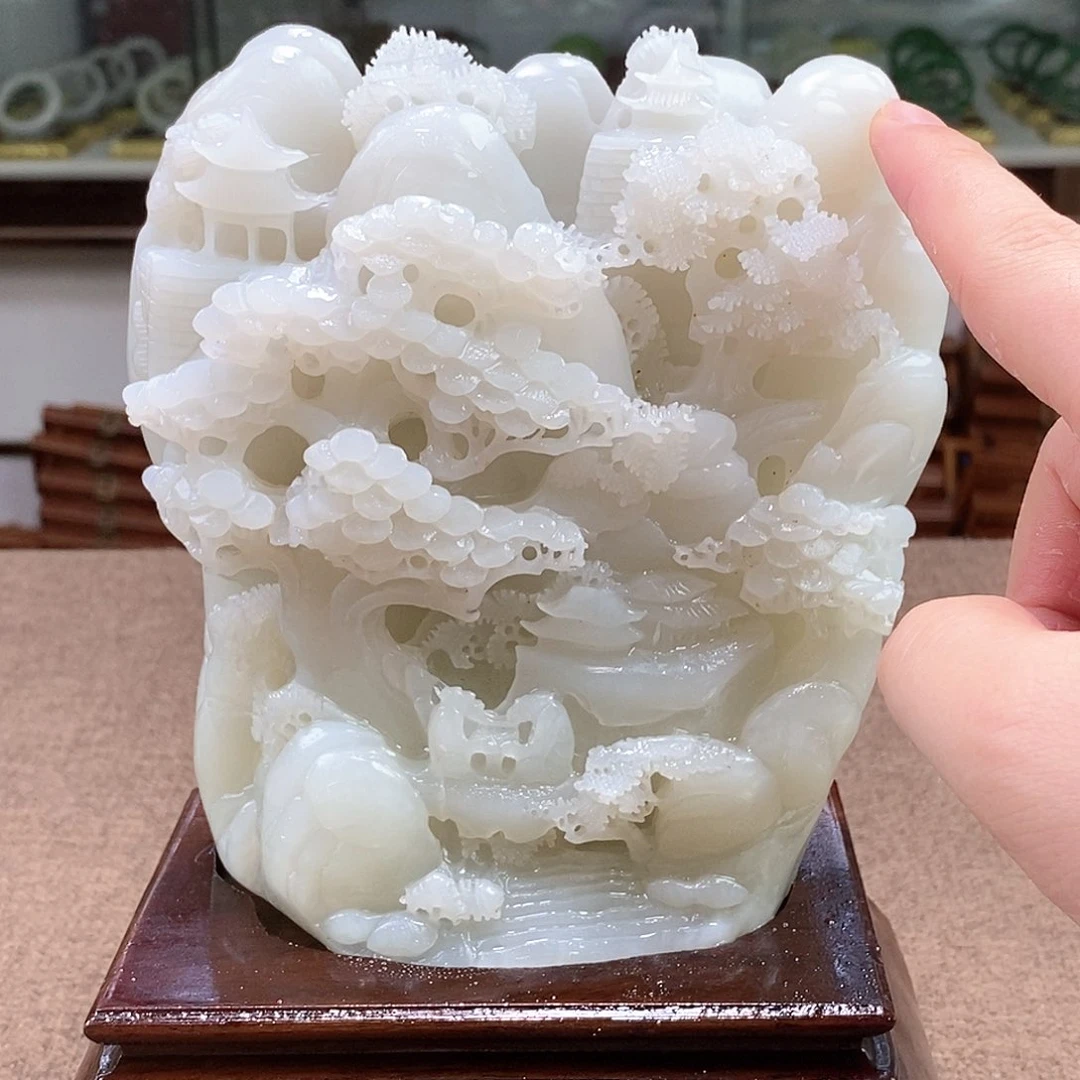 和田玉未镶嵌挂件