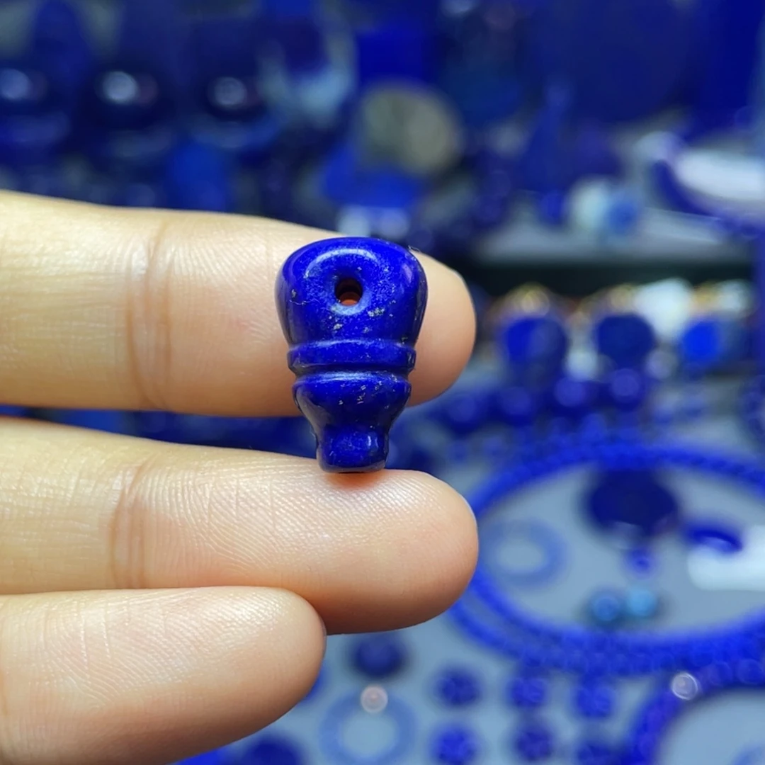 青金石未镶嵌10mm 三通配饰