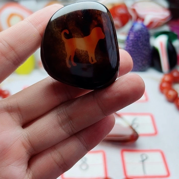 玛瑙/玉髓吊坠未镶嵌石*