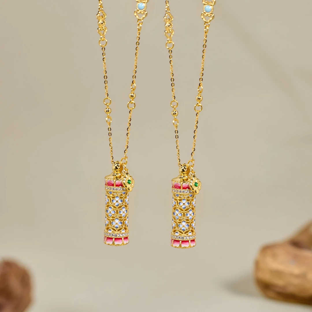 925银银制品 【歪歪】S925宋韵花开项链（多样性发一）XB-J5247