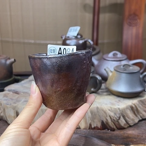 戬谷龙窑坭窑柴烧壶084