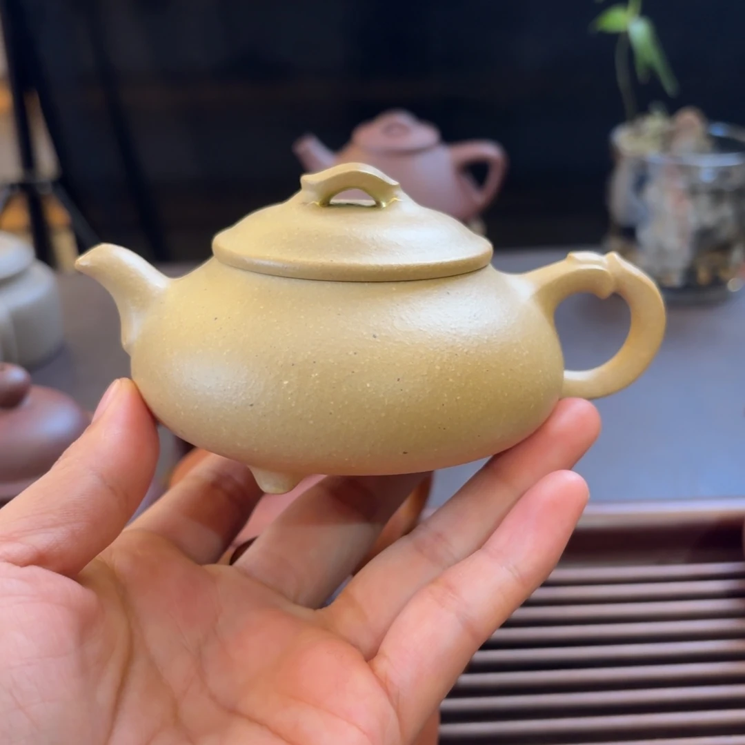 茶壶紫砂大水谭本绿半手简瓢容量180