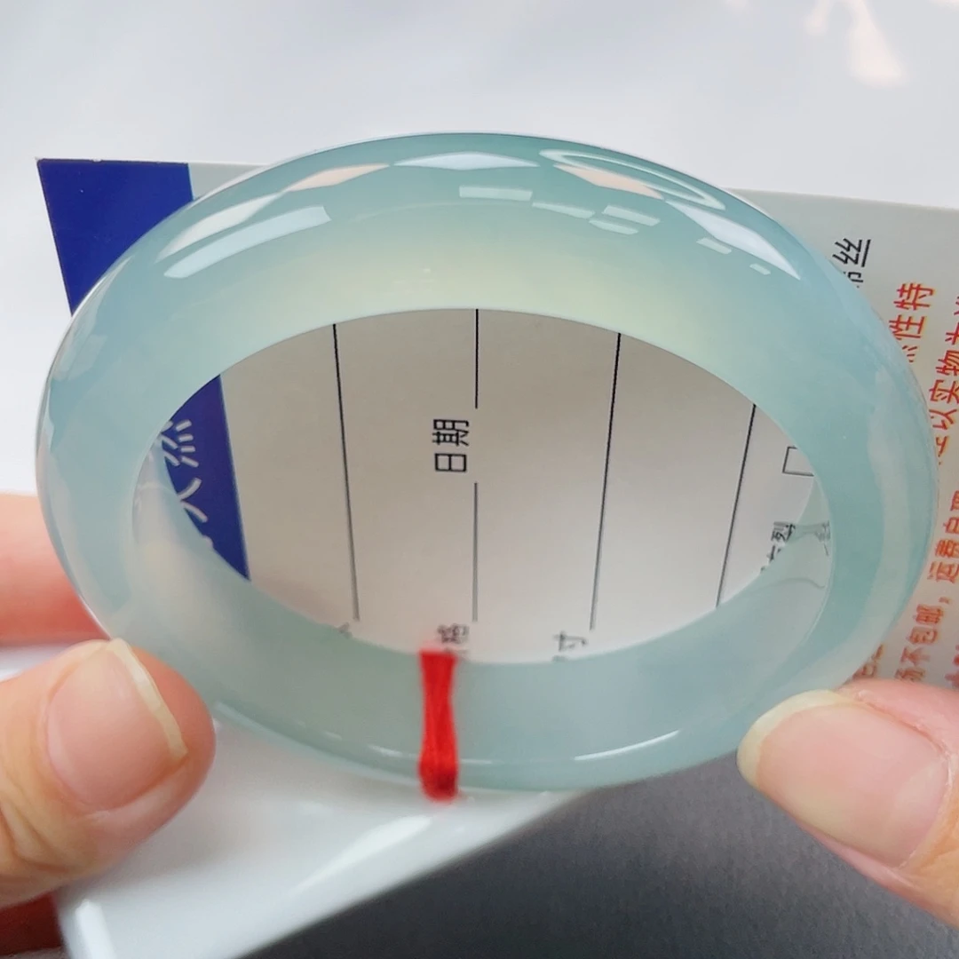 翡翠未镶嵌手镯冰种蓝冰