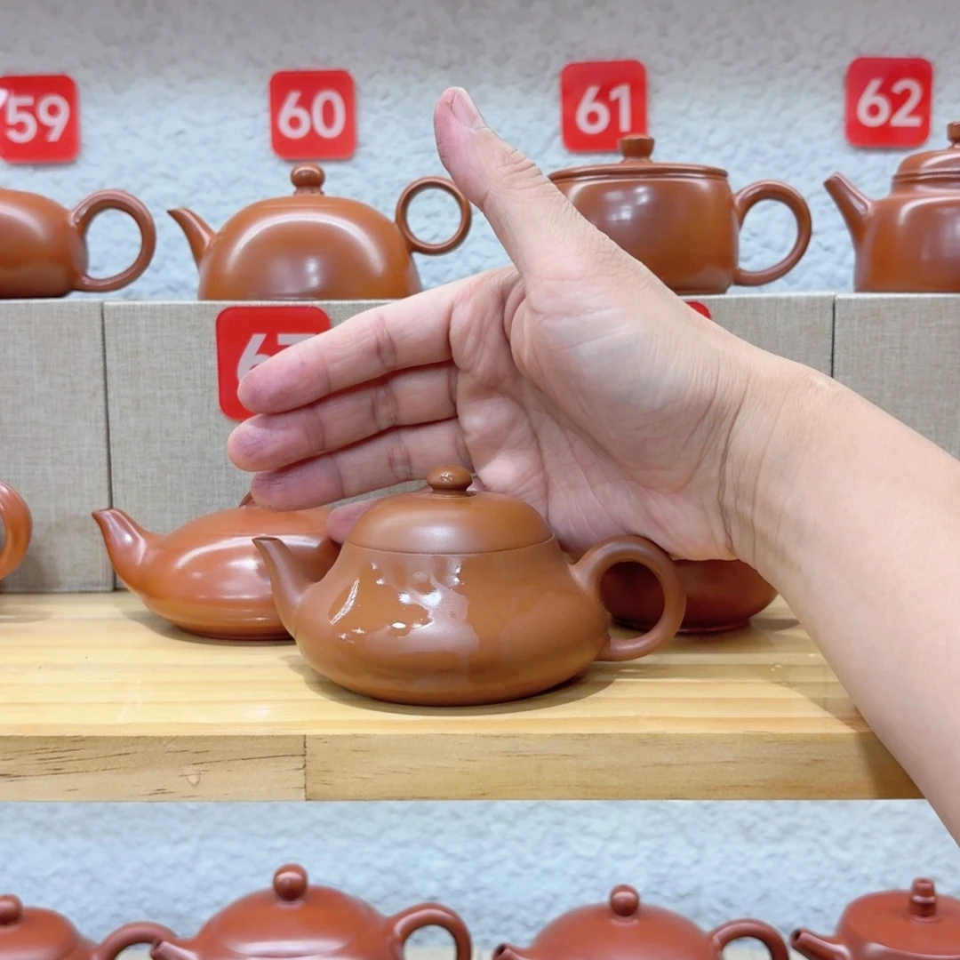 西***花茶壶紫砂梨壶精工超薄胎