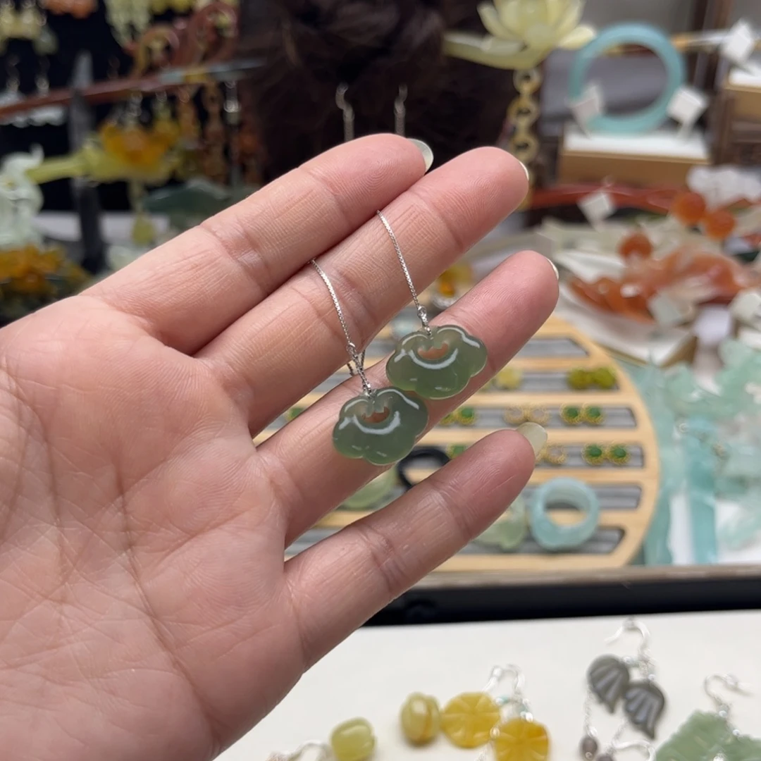 蛇纹石玉发饰合金曼***铺