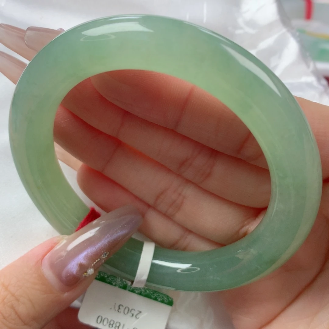 未镶嵌手镯翡翠缅甸天然翡翠A货55.5