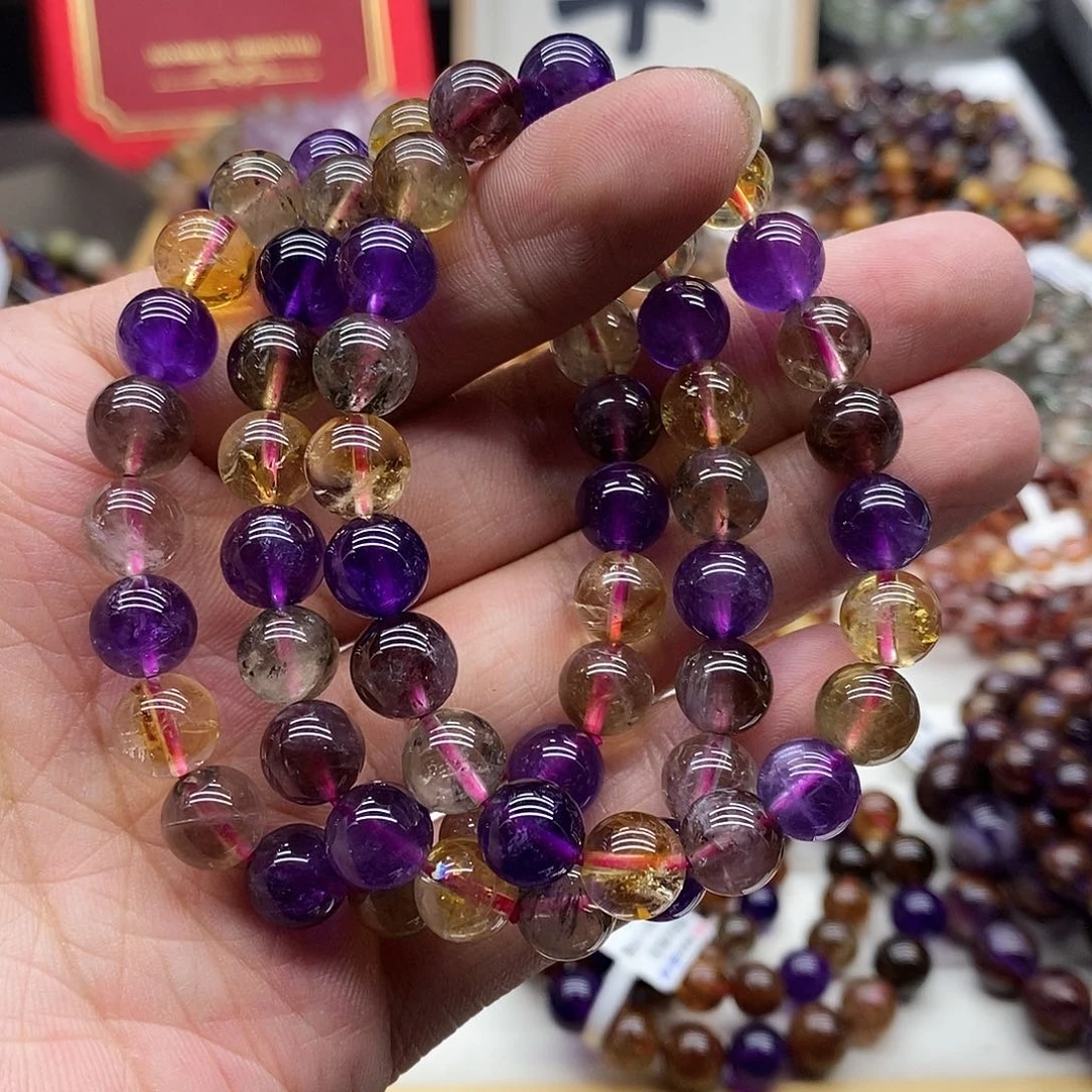 水晶手链未镶嵌多样性发货发一条