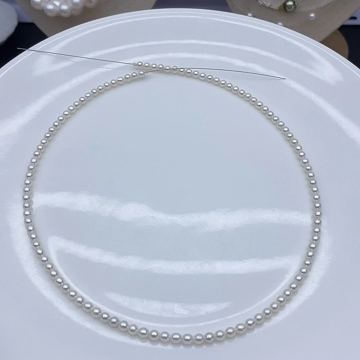 淡水珍珠颈饰银S925镶嵌