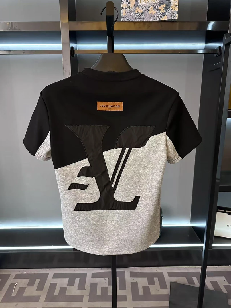 男士夏季新款轻奢休闲百搭修身时尚半袖K108