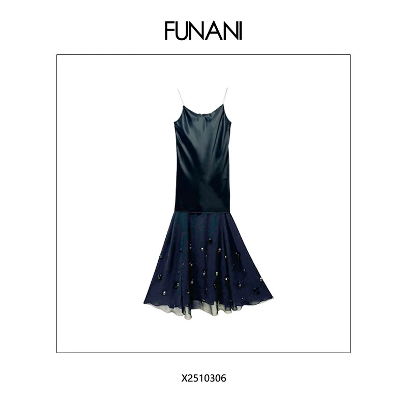 【FUNANI】 轻奢法式高级感重工原创设计感 吊带 X2510306