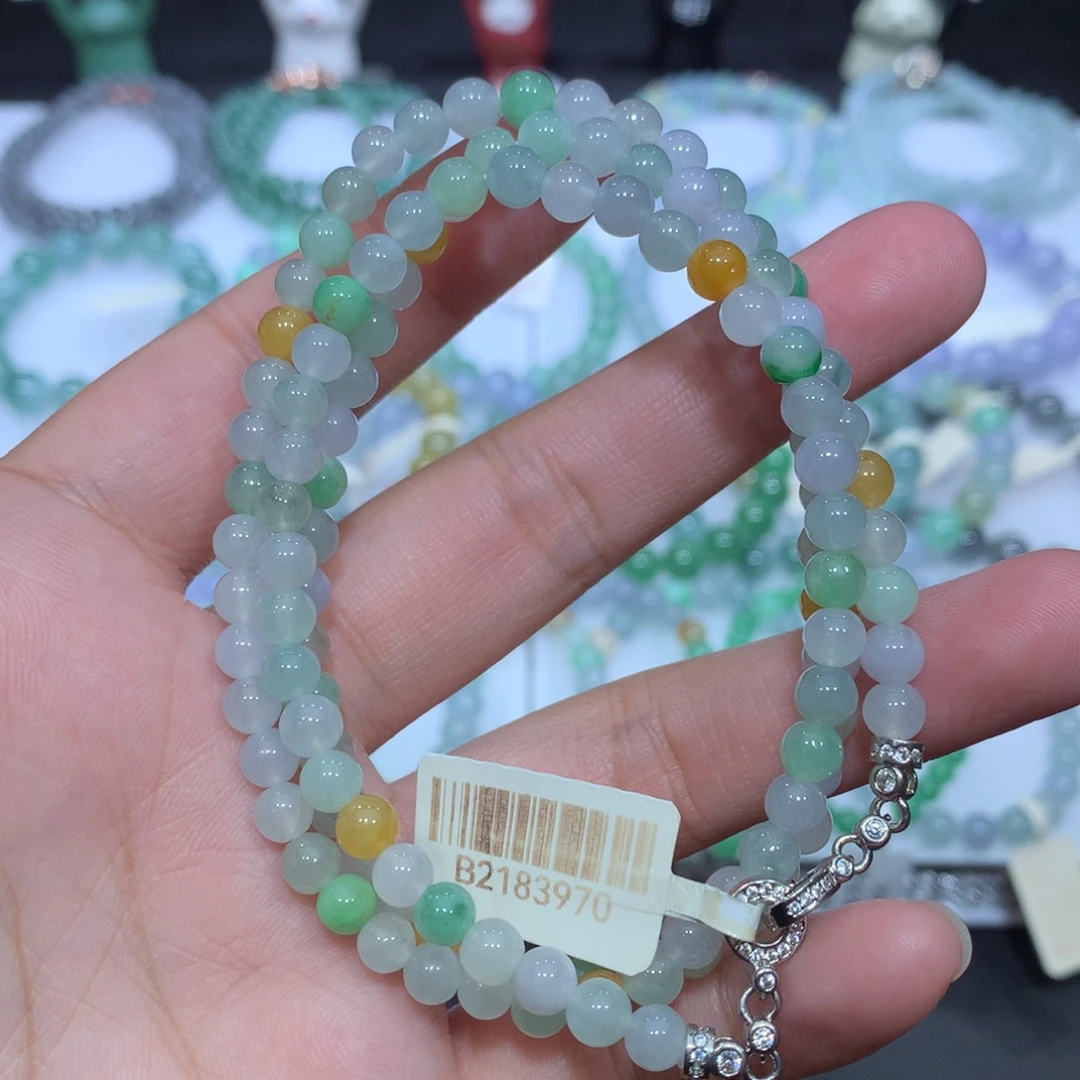 翡翠未镶嵌手串天然