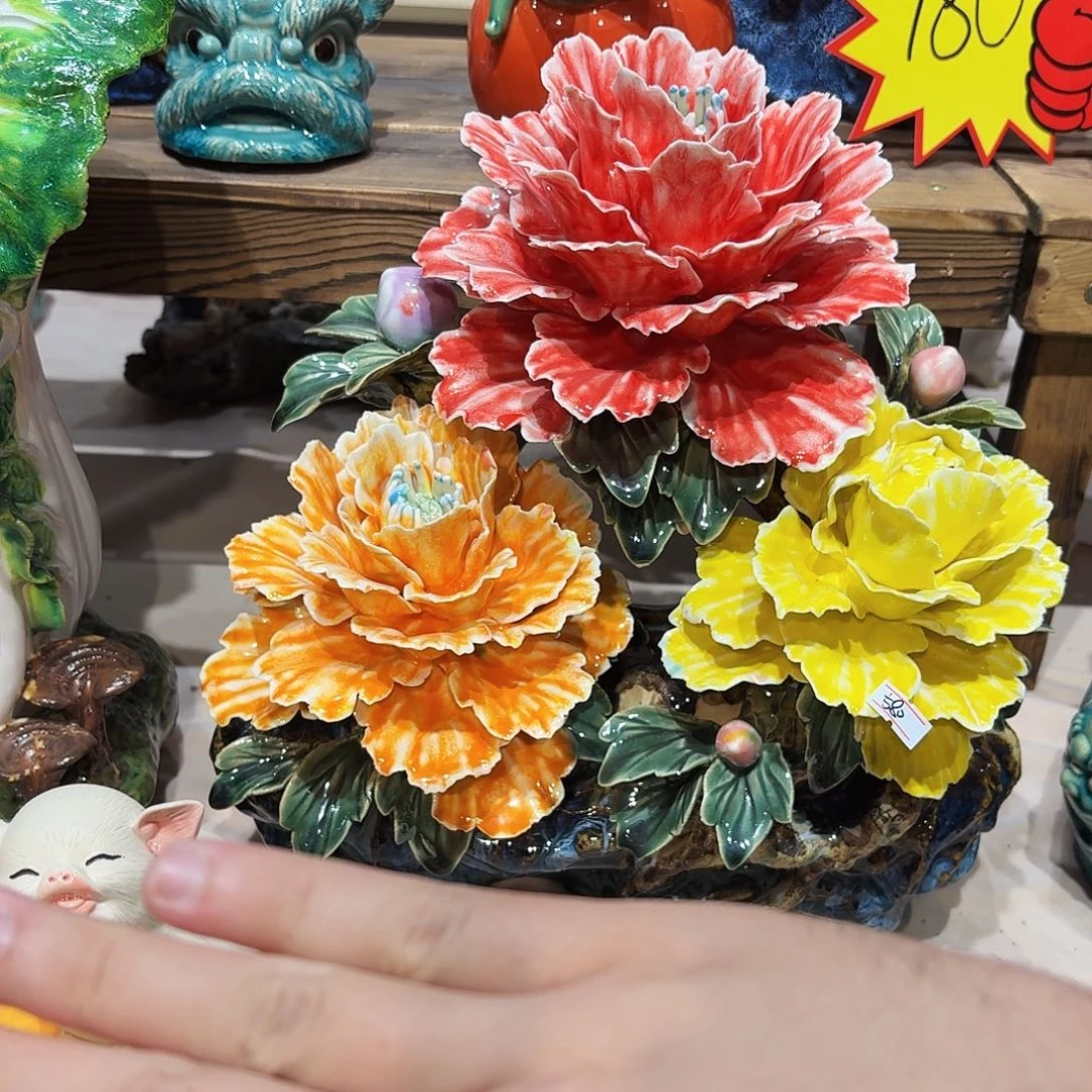 陶瓷牡丹花580陶瓷