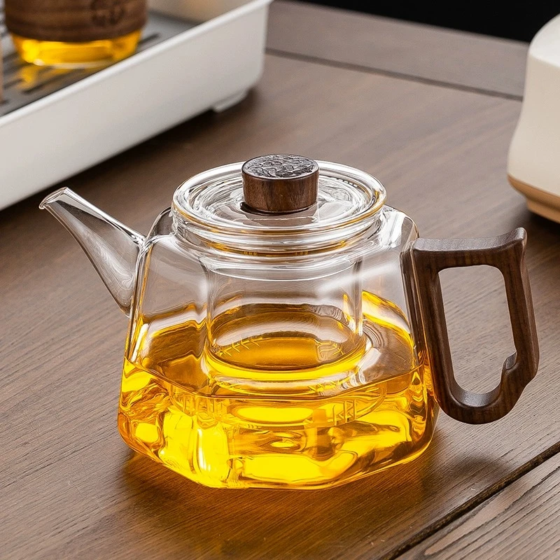 茶壶新款加厚玻璃煮茶壶高端煮一体养生大容量烧水壶可电陶炉明火