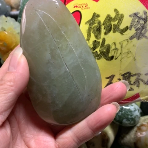 蛇纹石玉未镶嵌手把件