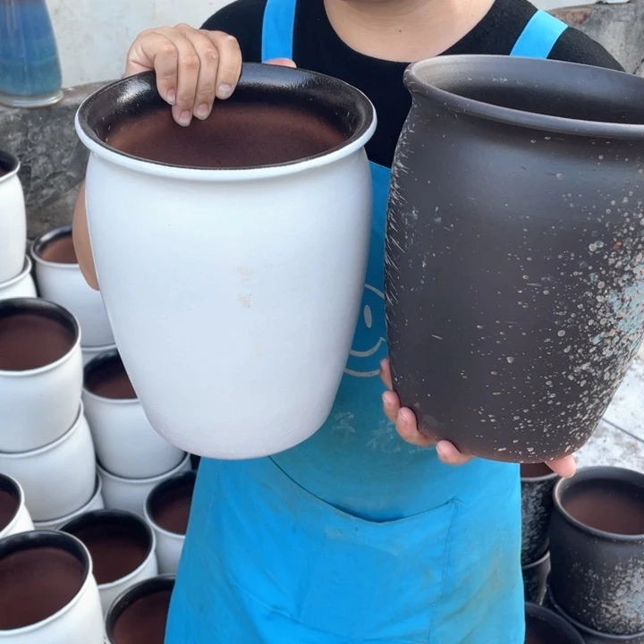 紫砂花盆口20高25瑕疵瑕疵