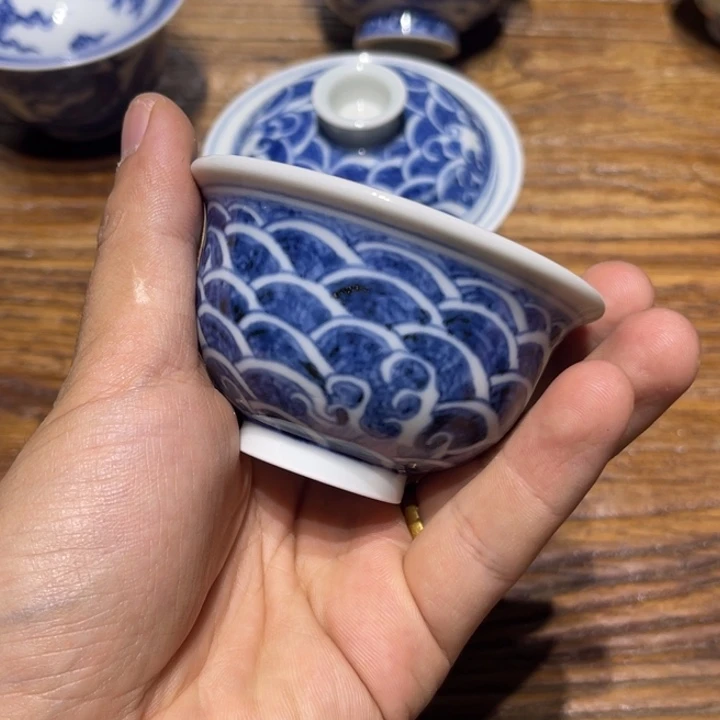 缪*胆景德镇陶瓷青花主人杯