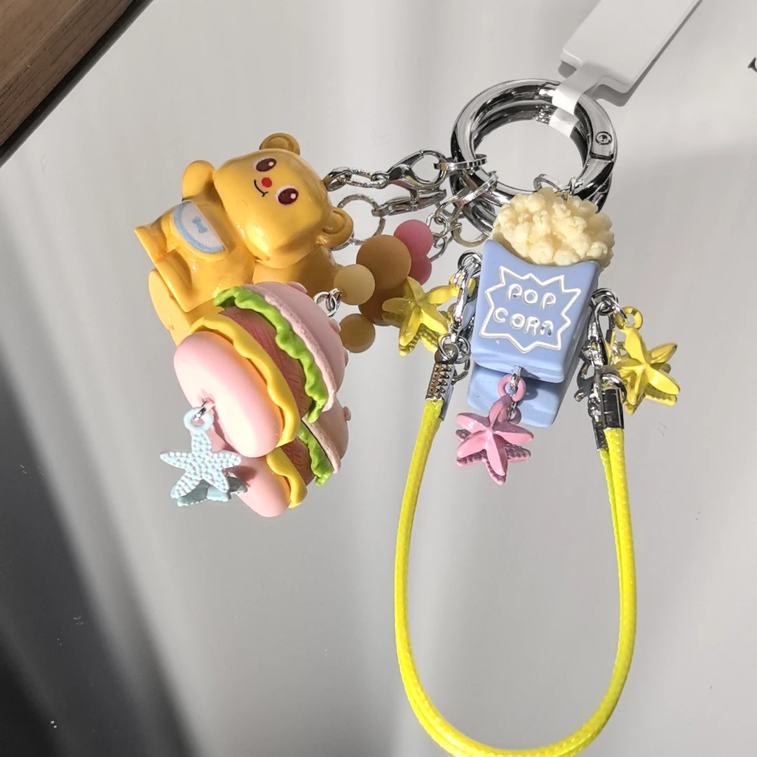 1517编码黄油小小熊手机挂件创意手机链原创手工diy挂件挂链