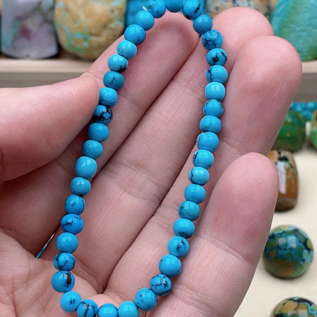 绿松石未镶嵌珠宝奇石5.3mm