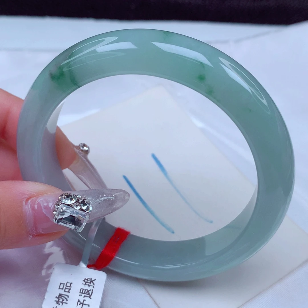 翡翠手镯未镶嵌天然缅甸翡翠A货手镯