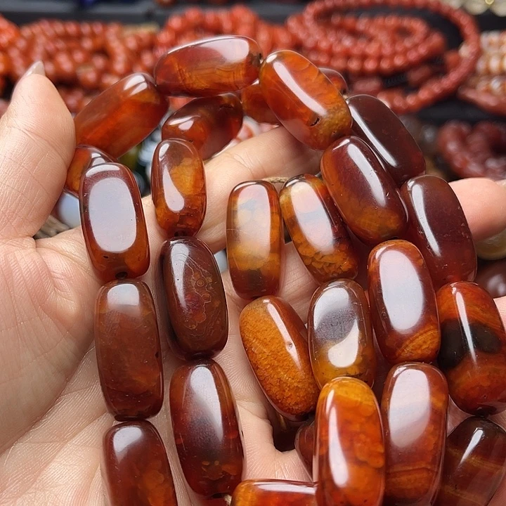 聚***藏玛瑙/玉髓未镶嵌手链