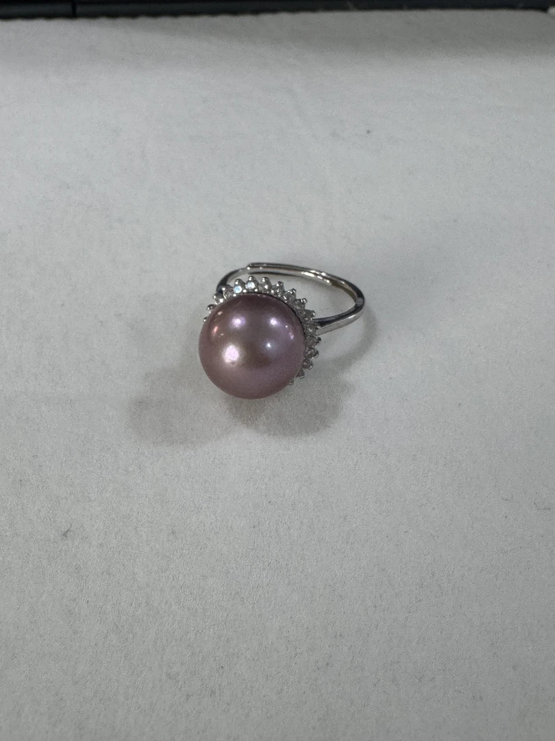 【小姨甄选】紫珠淡水珍珠戒指 12-13mm
