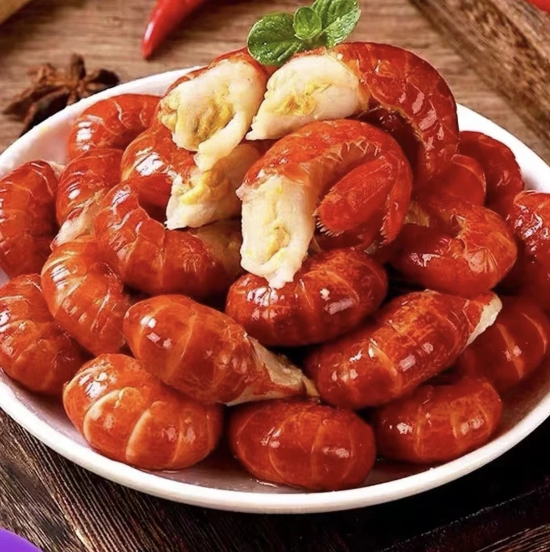 新鲜单冻龙虾尾 顺丰冷链包邮 送两包调料 个大壳薄 7韦