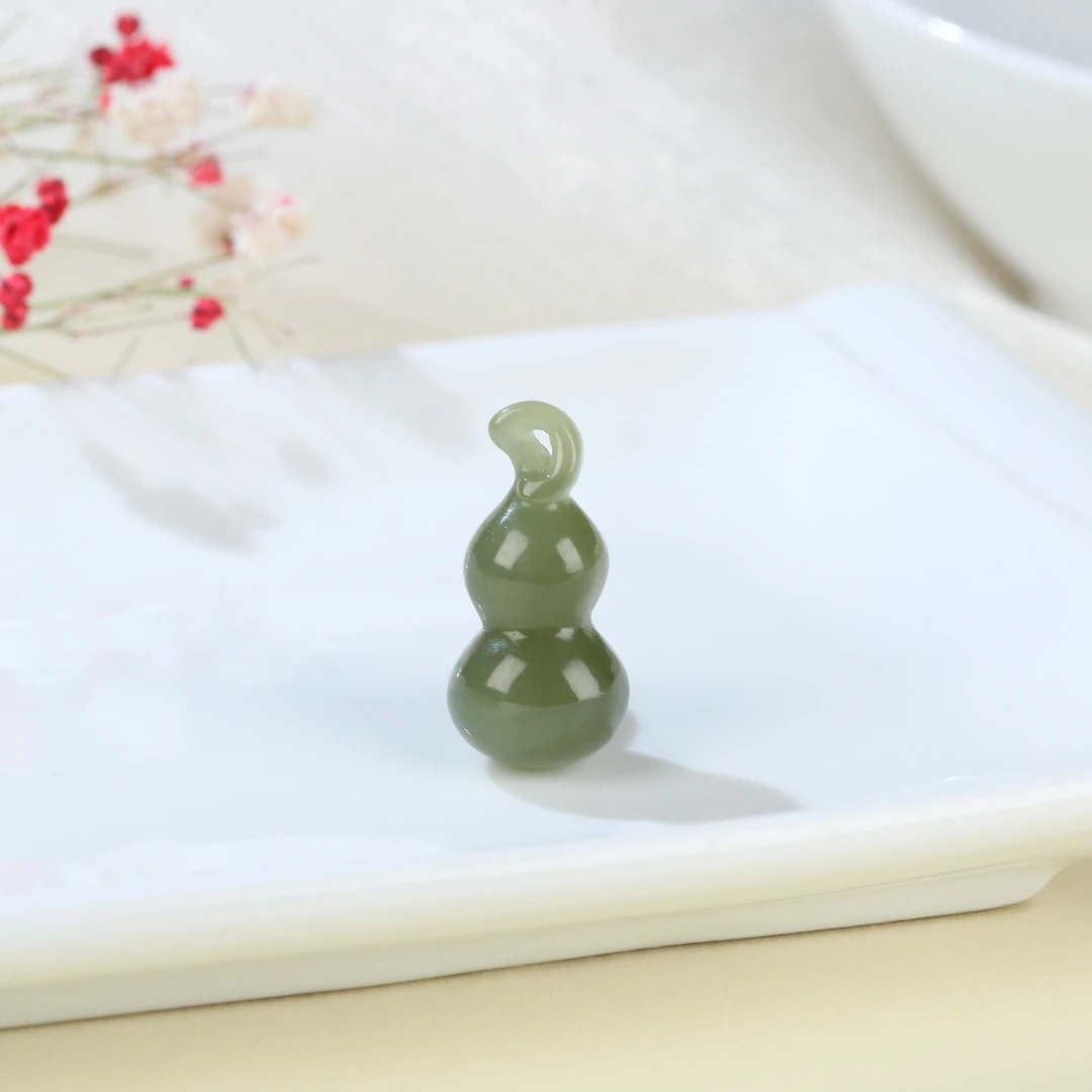 HW【麦子家族女神节礼物】天然和田玉挂件吊坠葫芦礼物女BDZ312-1