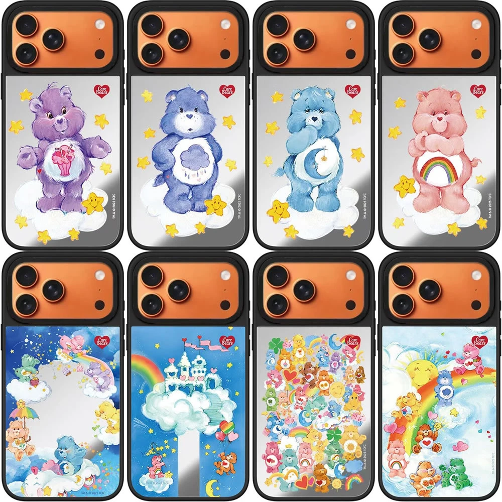 【镜面彩虹熊】C家防摔适用苹果17AIR手机壳16promax磁吸15卡通1413