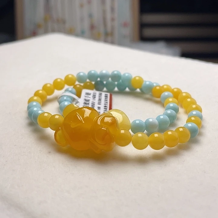 蜜蜡未镶嵌裸石蜜蜡手串