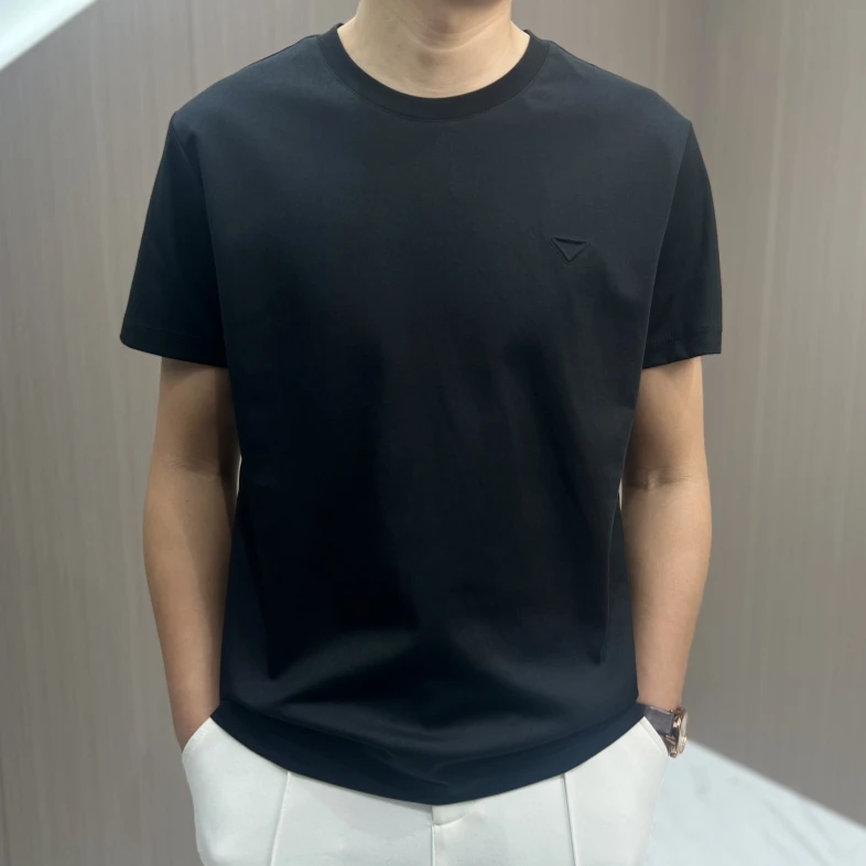 夏季新款男士t恤时尚休闲圆领纯色短袖t恤912