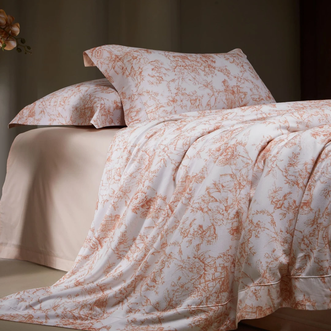 【贤公子】MN/慕奈 冬季恋歌/天丝棉磨毛系列/数码印/宽边拼角/套件