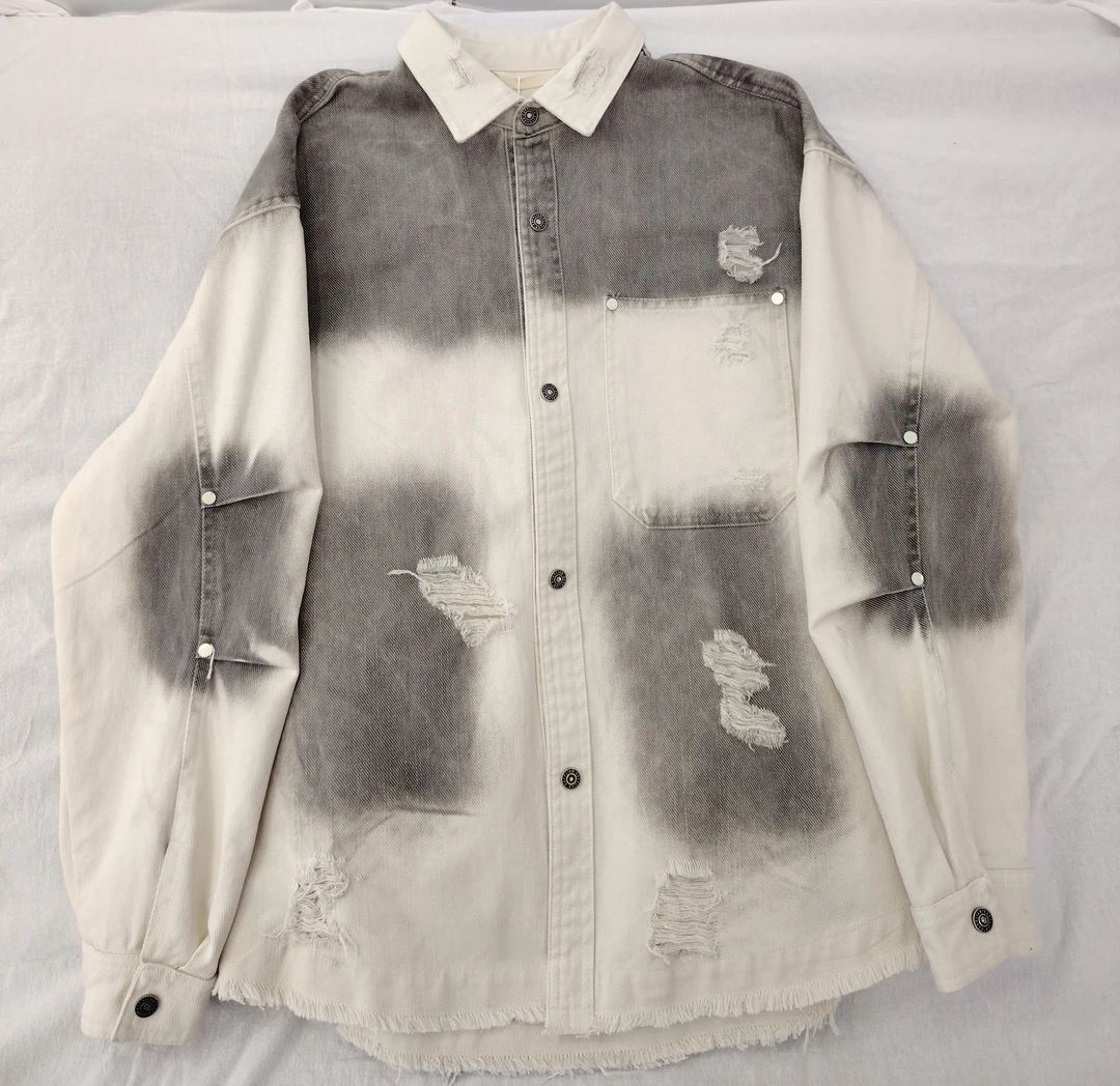 衬衣长袖时尚休闲印花满印上衣男士碎花百搭潮流韩版翻领春秋春款