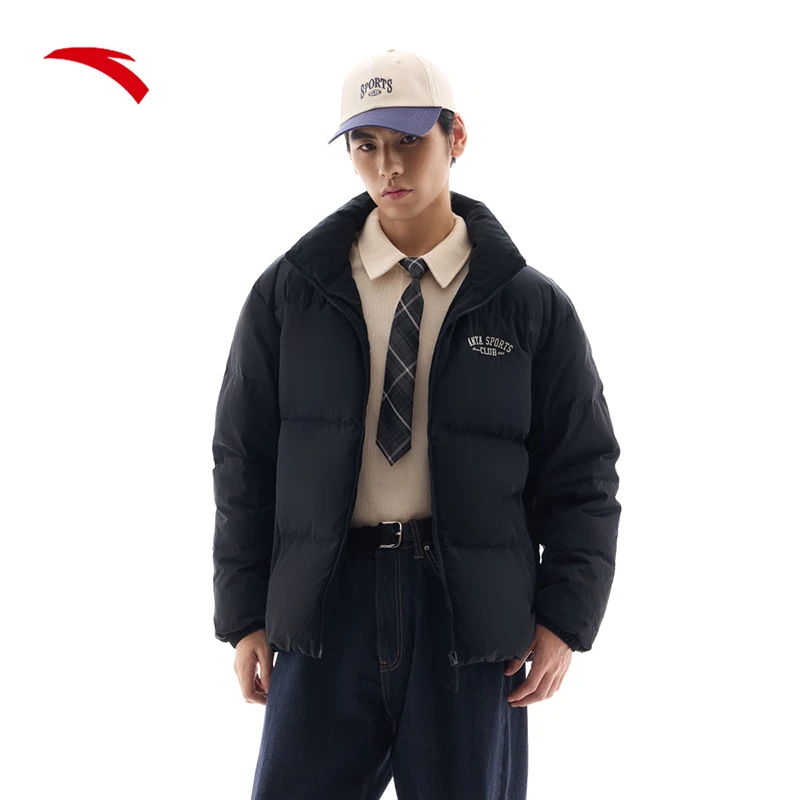 安踏羽绒服男2024冬季新款户外保暖防风防泼水羽绒外套 152448907