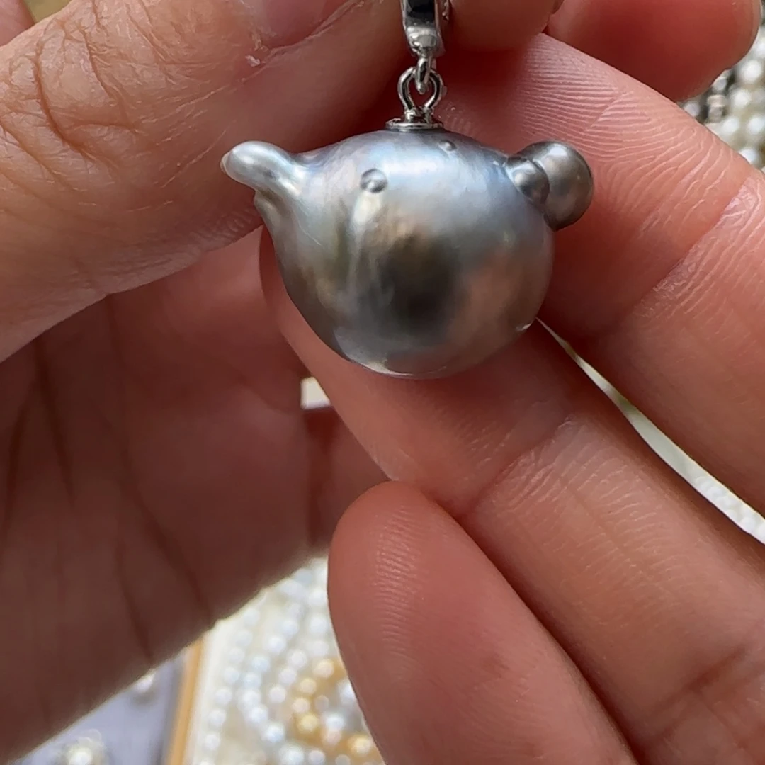 海水珍珠颈饰银S925镶嵌