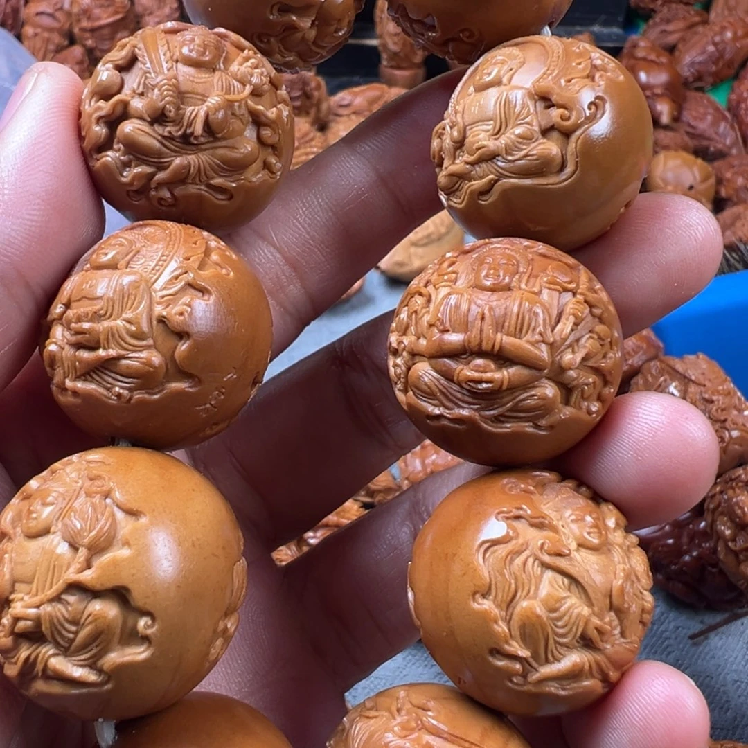 荷***风橄榄核手串/手链核雕