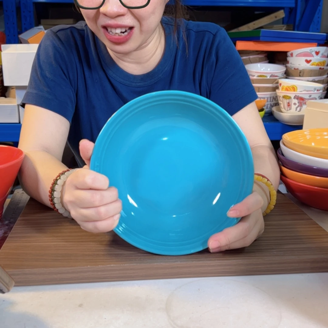 陶瓷加勒比蓝燕麦碗
