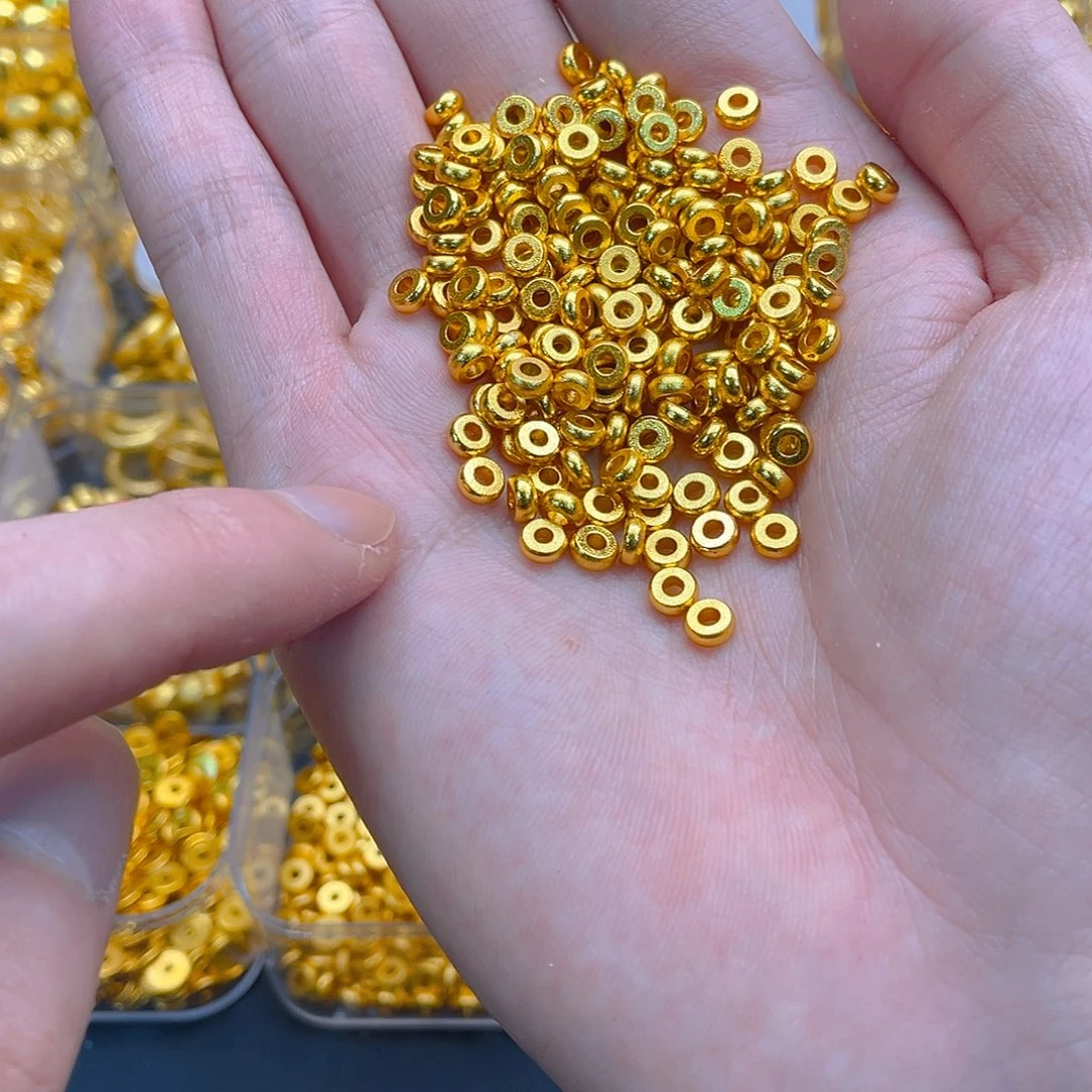 锆石铜合金算盘珠隔片5mm10个