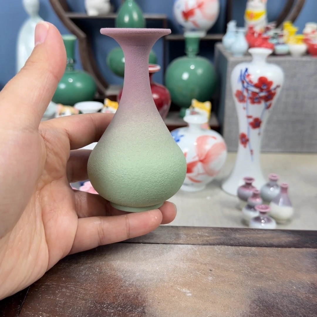 陶瓷手工小花器摆件