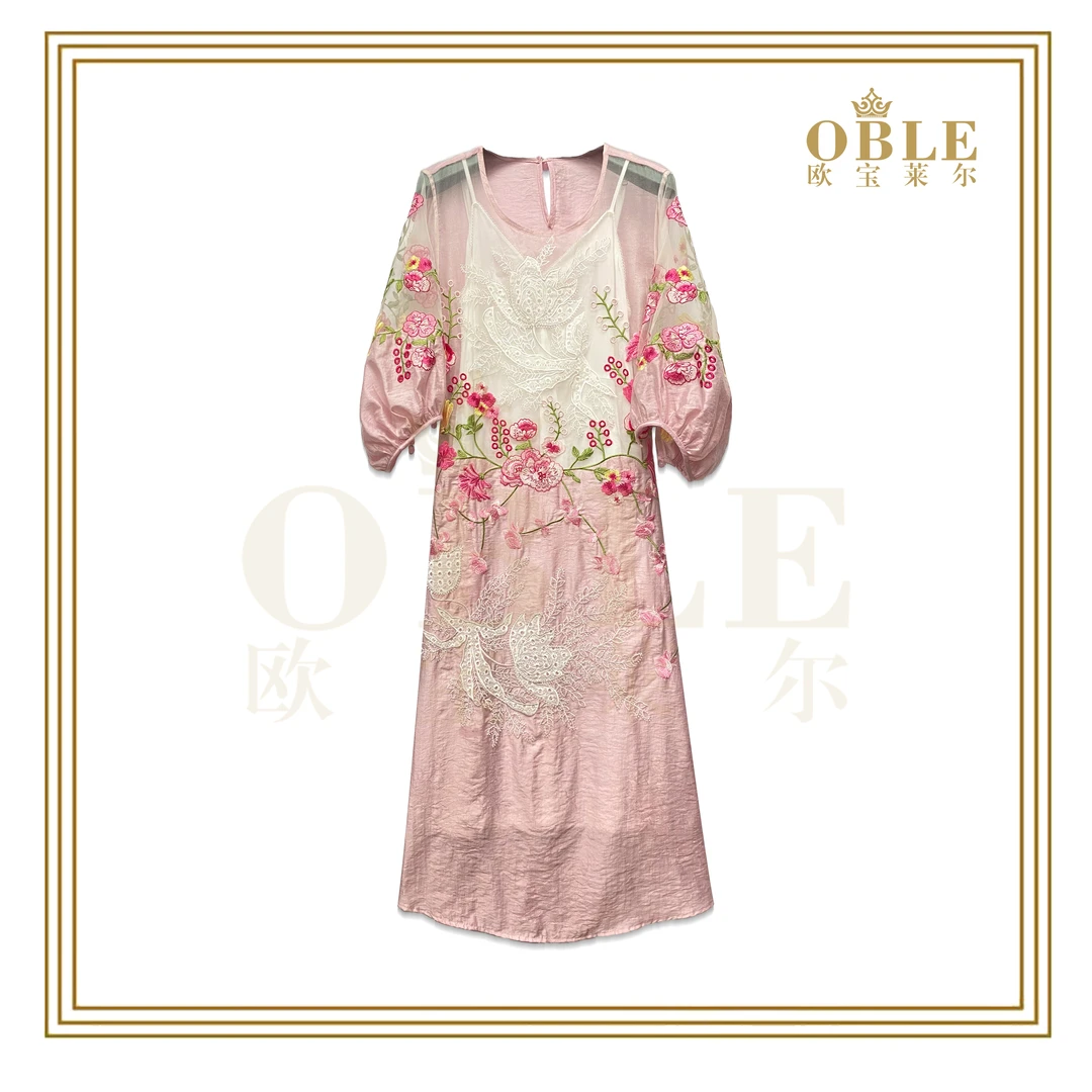 【欧宝莱尔】OBLE新款气质时尚女装连衣裙A01-230318