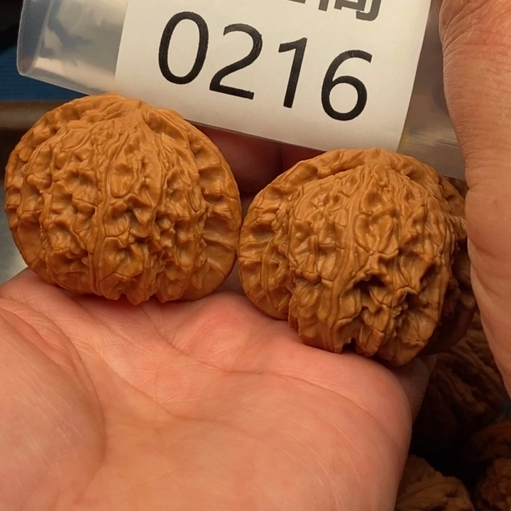 文玩核桃把件白狮子全品47