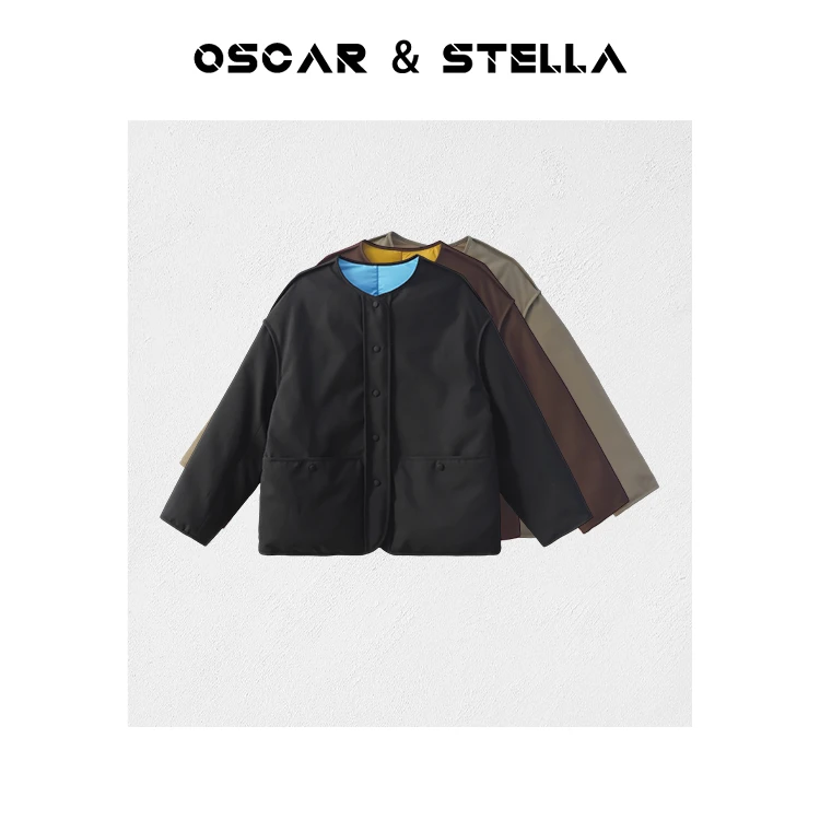 OSCAR&STELLA【千丝雀】高蓬松度大朵白鹅绒两面穿鹅绒服182 80128
