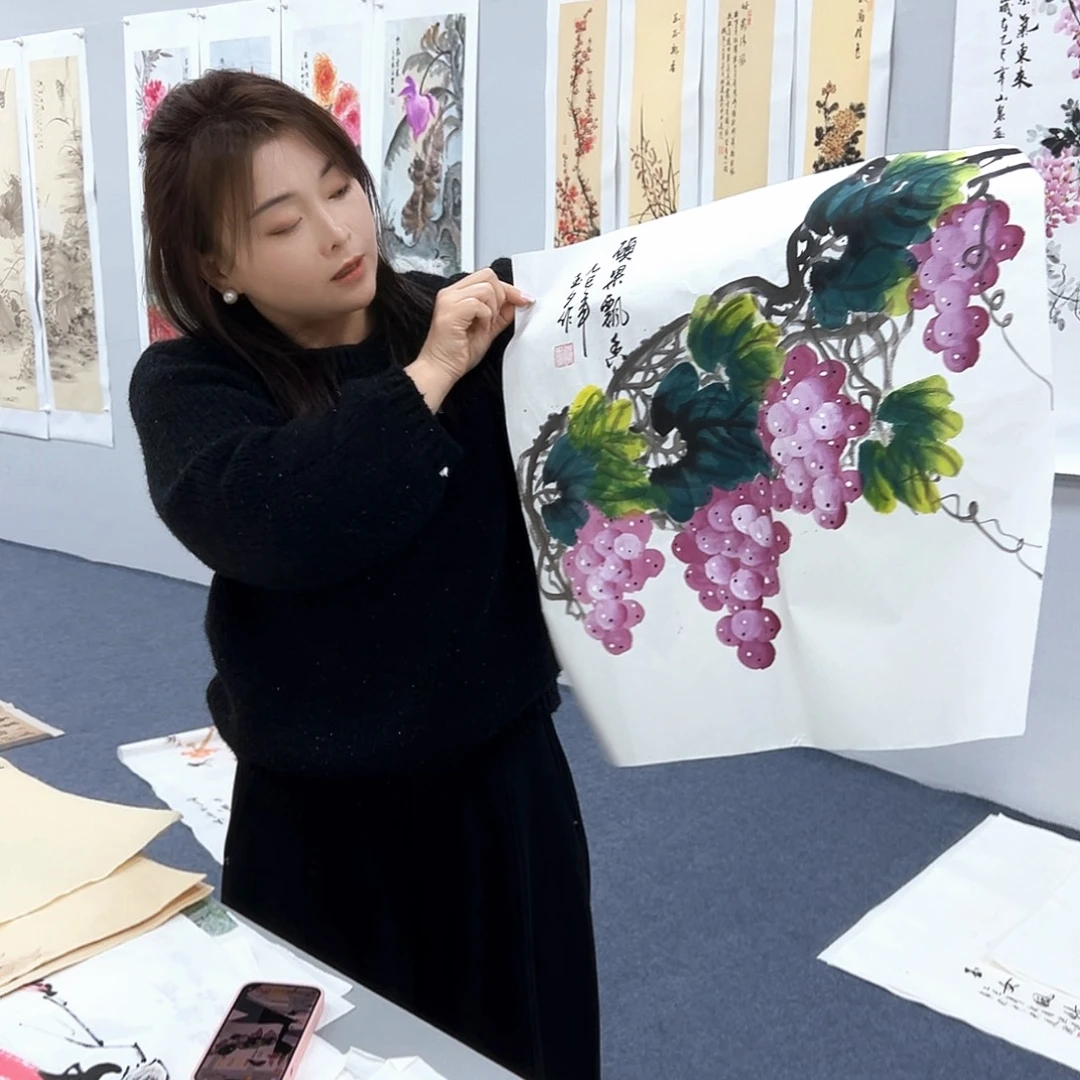 国画国画作品纯手绘制作品