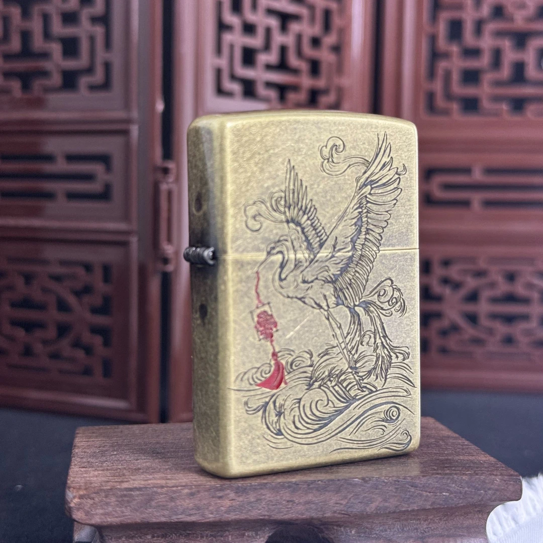 ZIPPO打火机  闲云野鹤 常规煤油打火机 送礼物 DYJ1