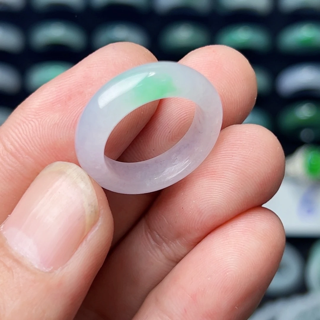 定制翡翠未镶嵌圈口15号