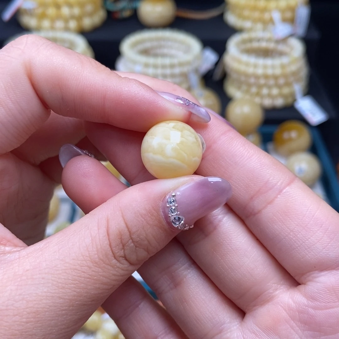 蜜蜡未镶嵌珠宝奇石14.7mm