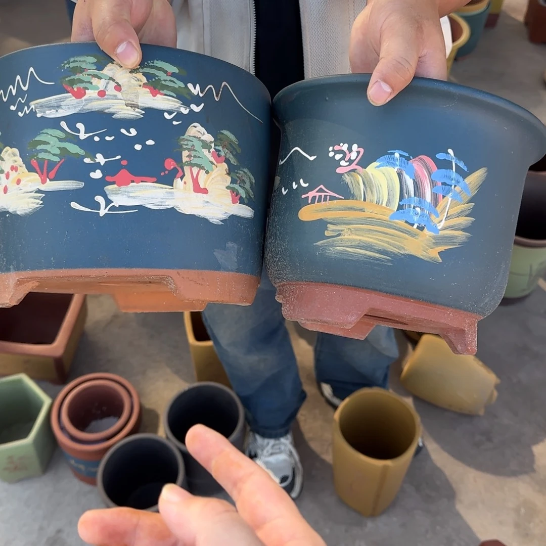 紫砂花盆瑕疵和瑕疵