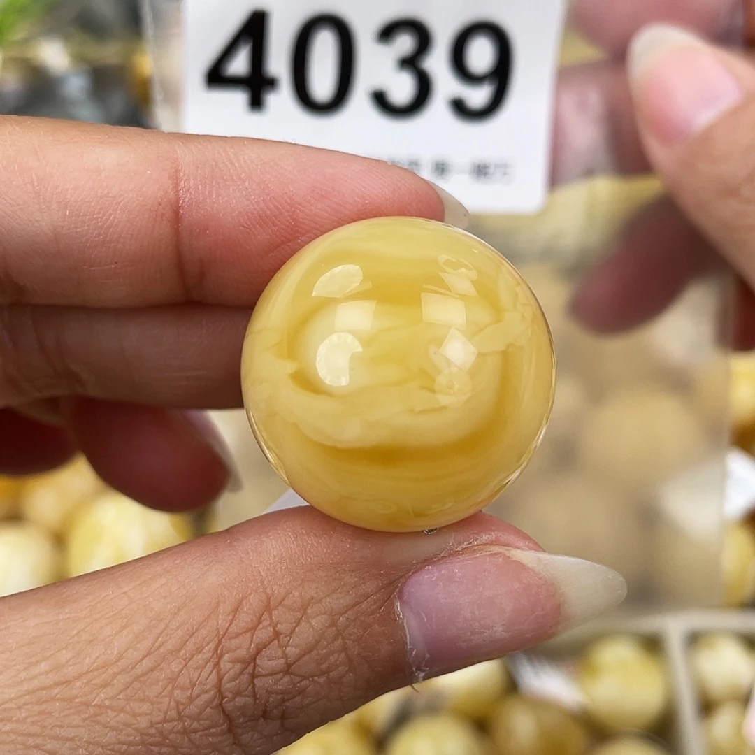 蜜蜡未镶嵌裸石25粉
