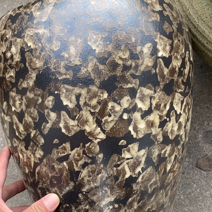 紫砂花盆高约30口约25